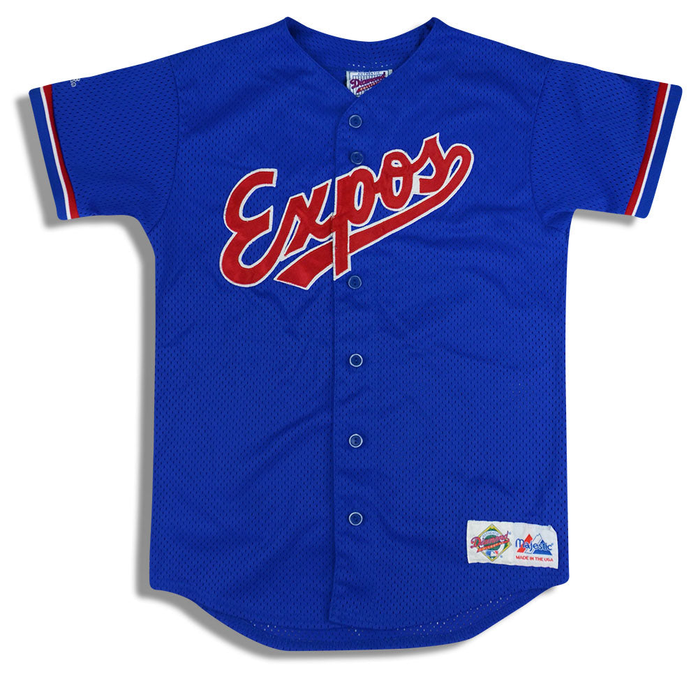 1999-02 MONTREAL EXPOS MAJESTIC DIAMOND COLLECTION JERSEY (ALTERNATE) -  Classic American Sports