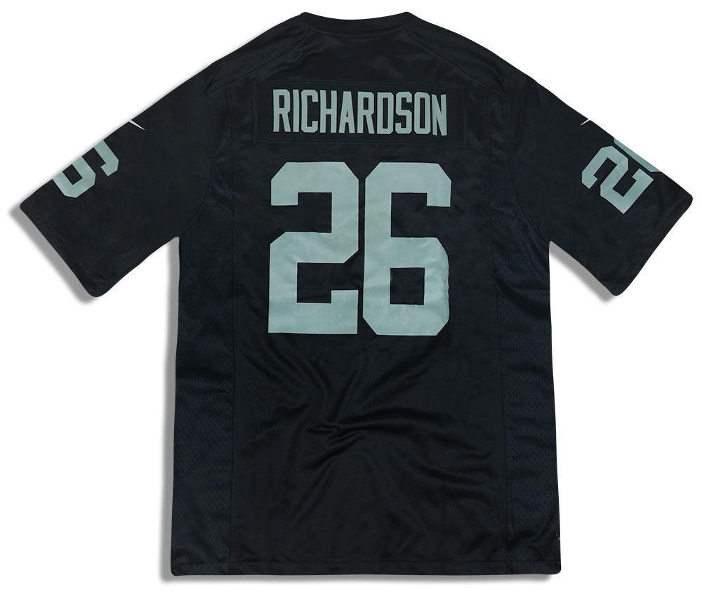 2018 OAKLAND RAIDERS RICHARDSON #26 NIKE GAME JERSEY (HOME) L - *AS NEW*