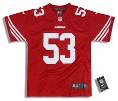 2017 SAN FRANCISCO 49ERS BOWMAN #53 NIKE GAME JERSEY (HOME) Y - W/TAGS