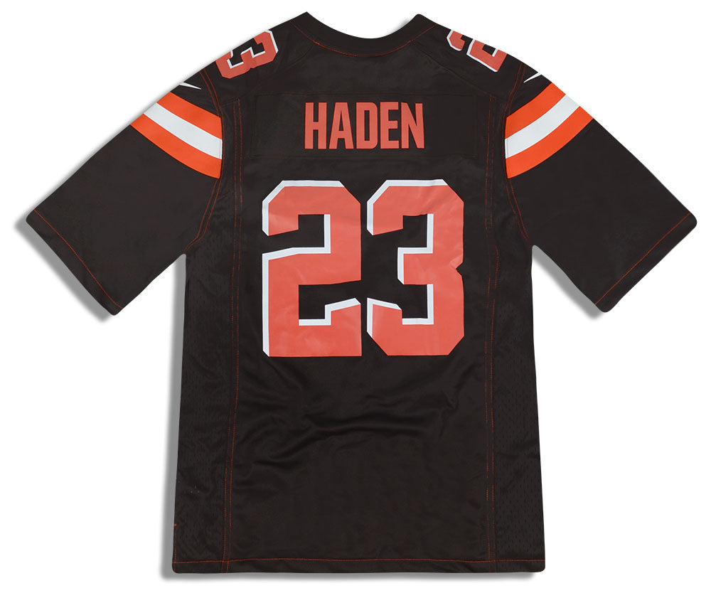 2016 CLEVELAND BROWNS HADEN #23 NIKE GAME JERSEY (HOME) S - *AS NEW* -  Classic American Sports