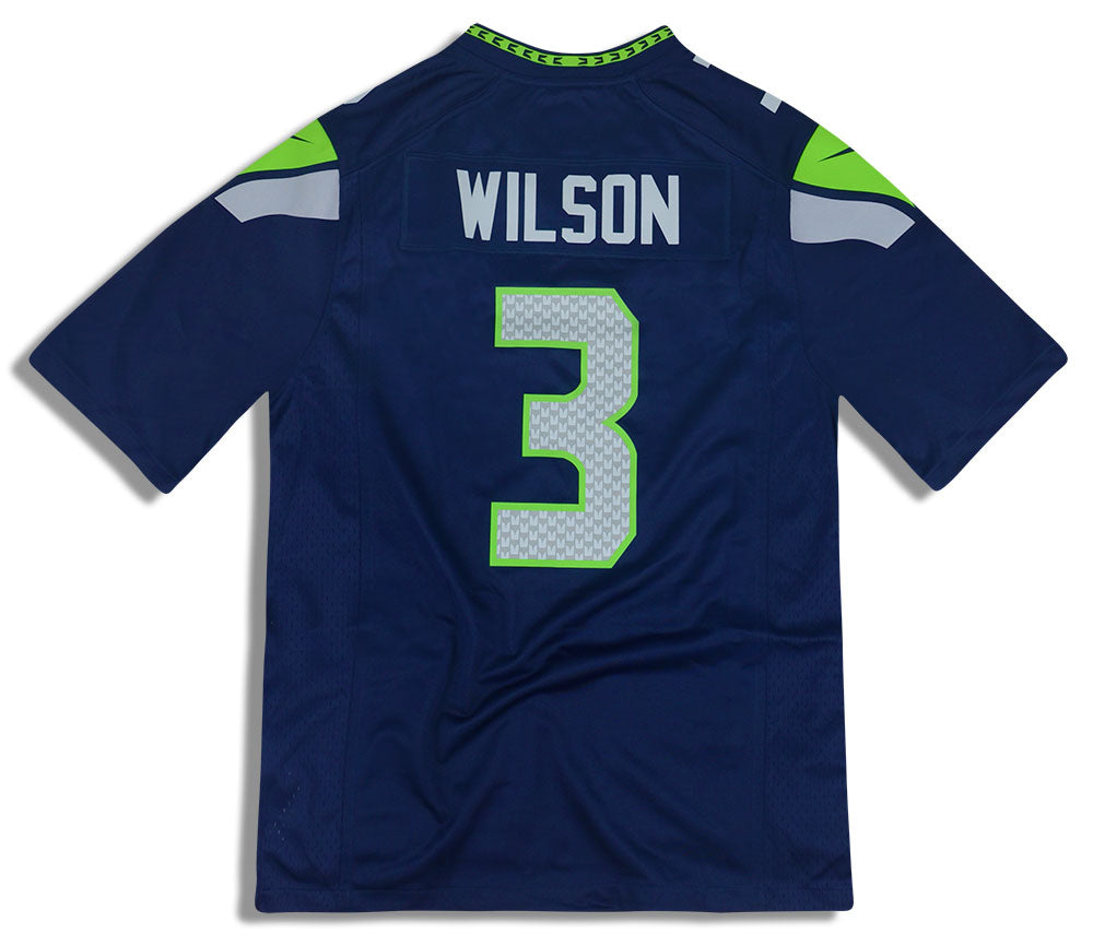 2018-19 SEATTLE SEAHAWKS WILSON #3 NIKE GAME JERSEY (HOME) M - *AS NEW*