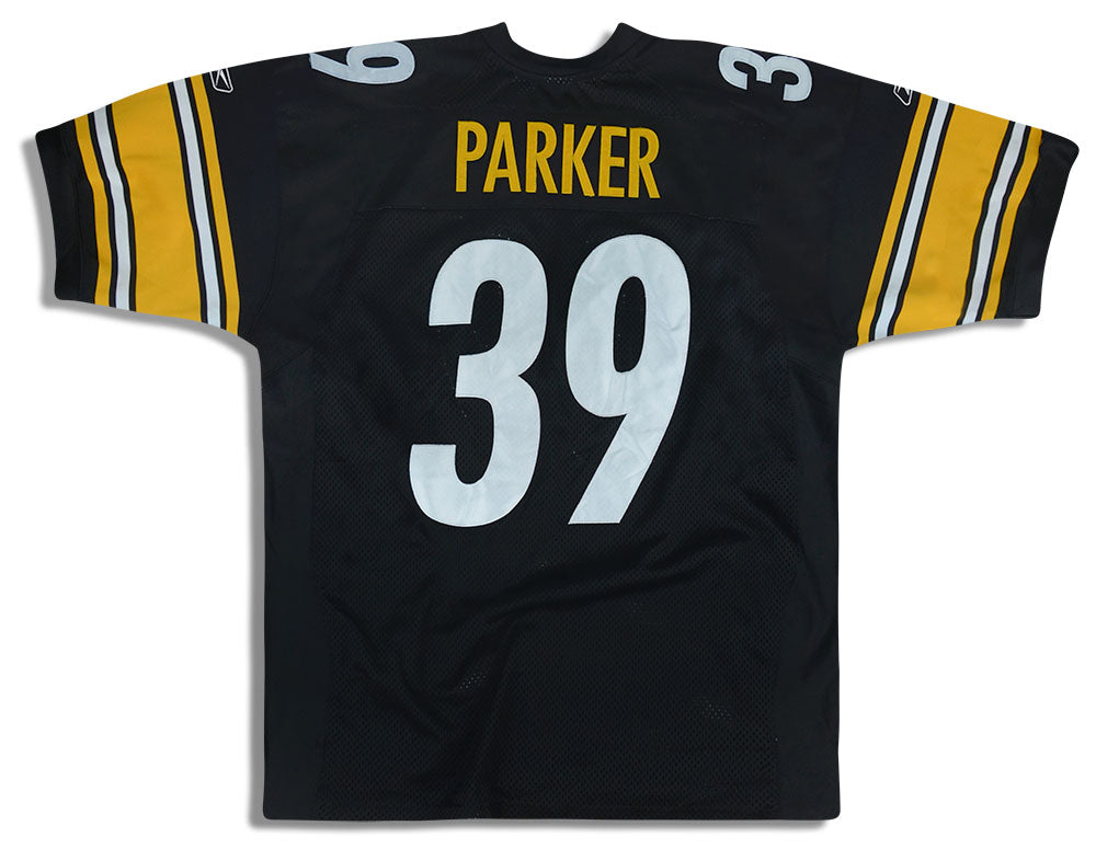 2005-06 PITTSBURGH STEELERS PARKER #39 AUTHENTIC REEBOK JERSEY (HOME) XXL