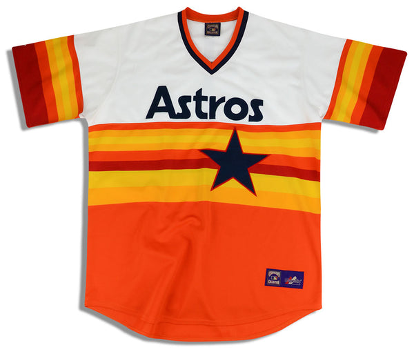 HOUSTON ASTROS 1980's Majestic Throwback Home Jersey Customized
