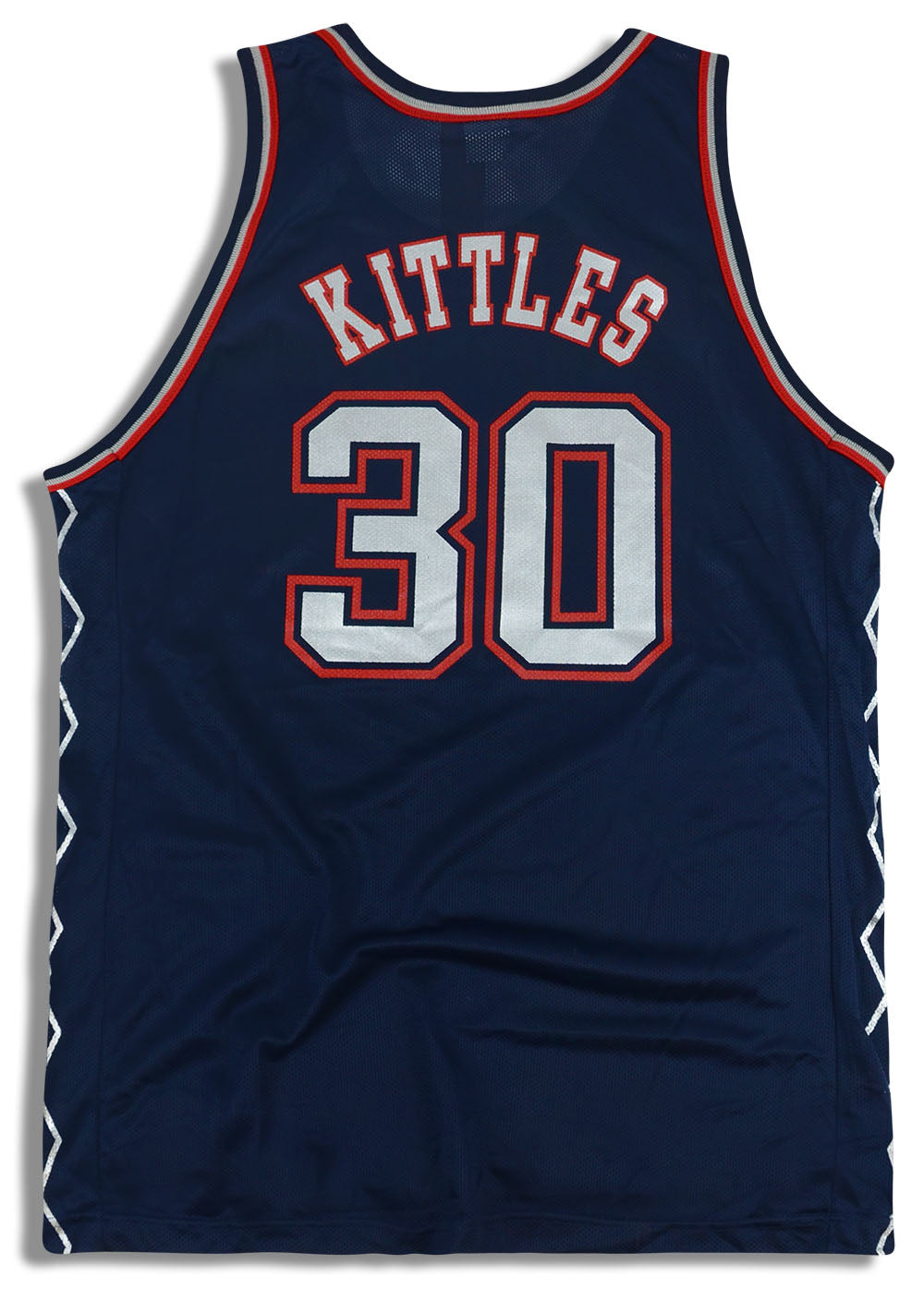 Vintage New Jersey Nets Kerry Kittles 30 Jersey Champion Size 