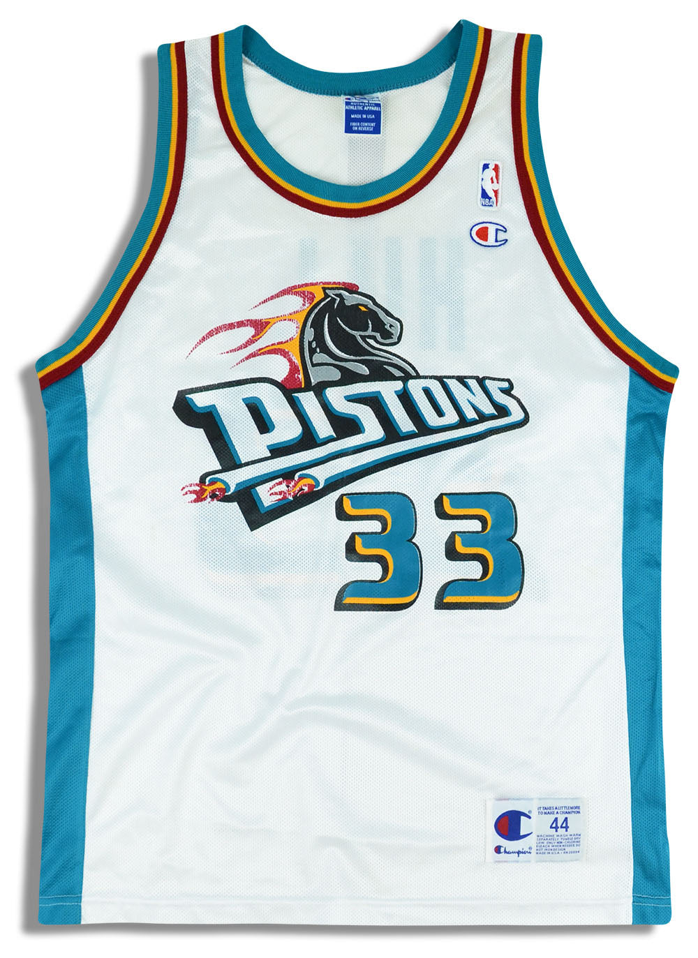 Vintage Champion Grant Hill Detroit Pistons NBA Jersey #33 – The