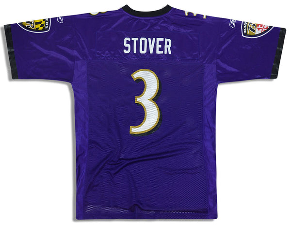 2005-06 BALTIMORE RAVENS STOVER #3 REEBOK ON FIELD