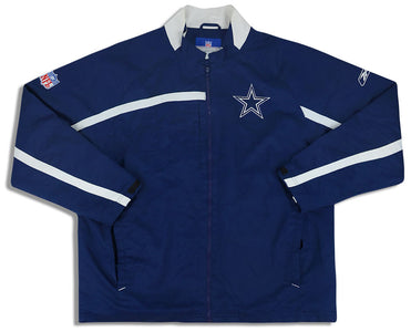 2002-04 DALLAS COWBOYS REEBOK ON FIELD TRACK JACKET L