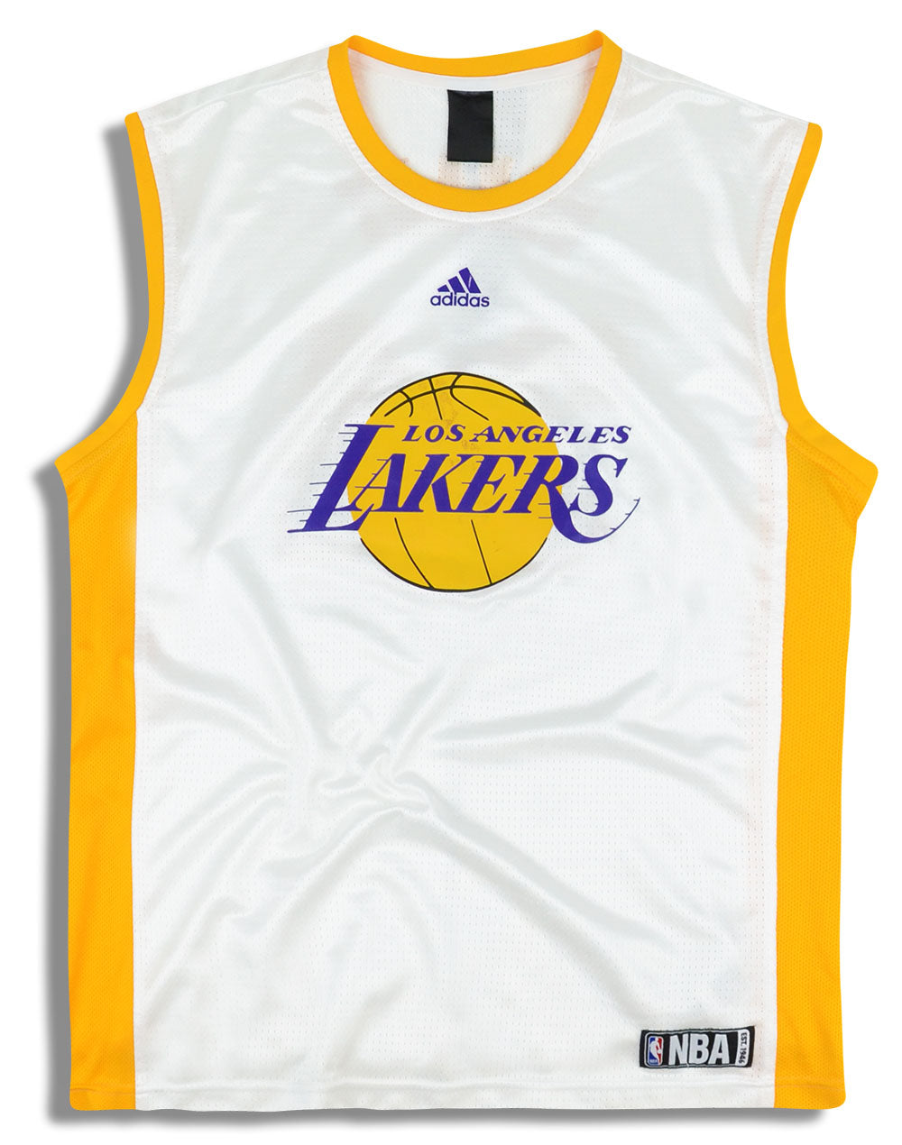 Los Angeles Lakers 2010 NBA Champions T Shirt White Large Adidas LA  Basketball