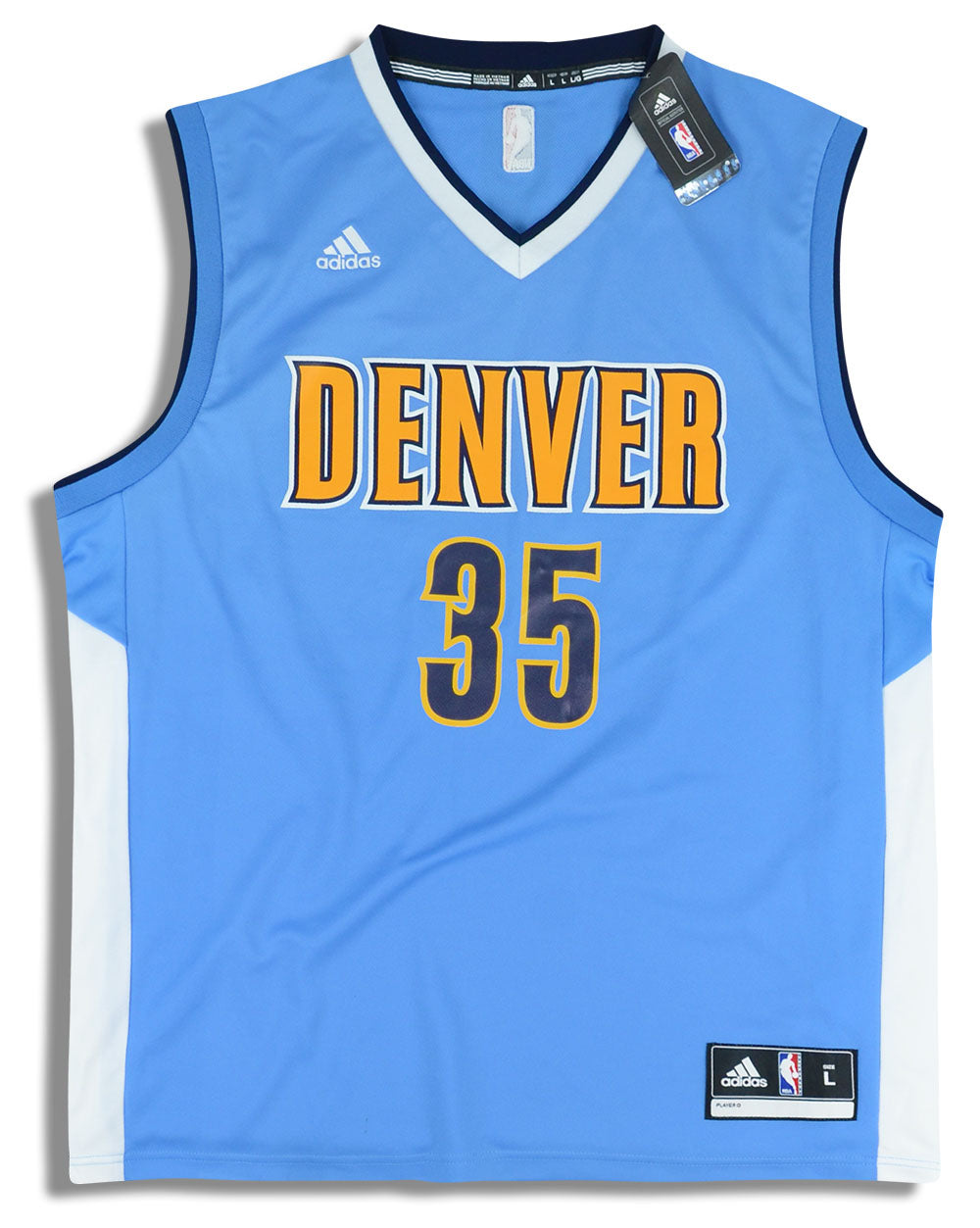2015-17 DENVER NUGGETS FARIED #35 ADIDAS JERSEY (AWAY) L - W/TAGS