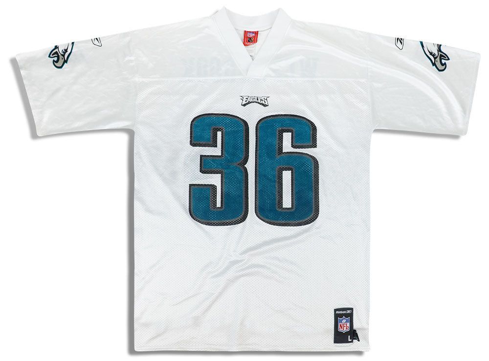 2005-06 PHILADELPHIA EAGLES WESTBROOK #36 REEBOK REPLICA JERSEY (AWAY) L