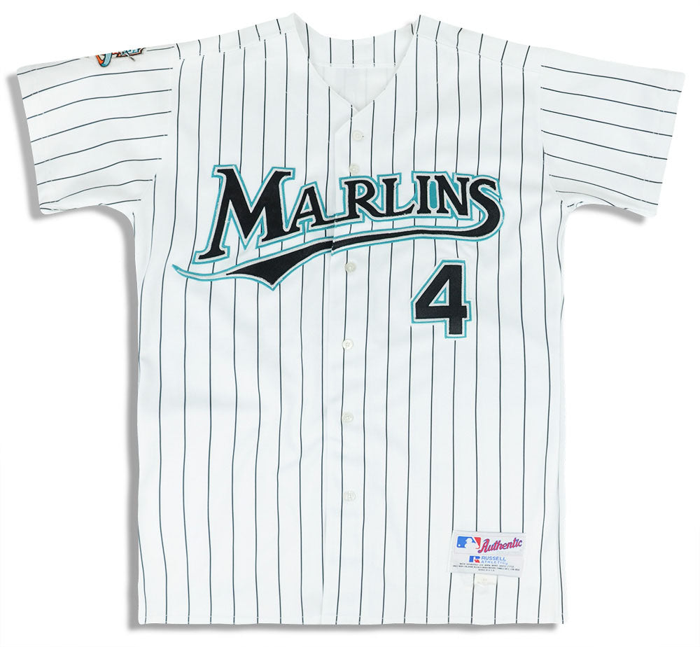 2003 FLORIDA MARLINS WILLIAMS #4 AUTHENTIC RUSSELL ATHLETIC JERSEY