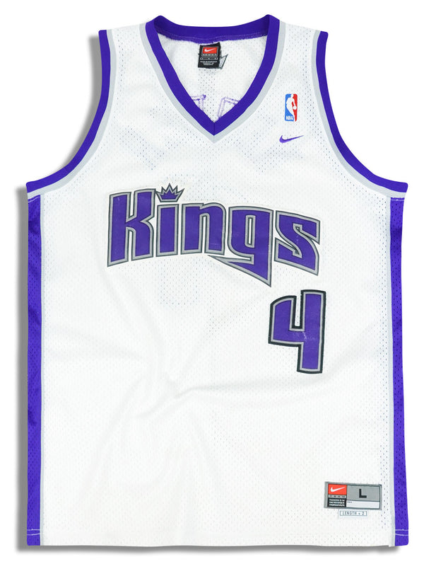 1999-02 SACRAMENTO KINGS WEBBER #4 CHAMPION JERSEY (AWAY) Y - Classic  American Sports