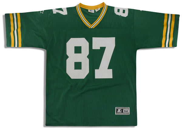 1992-96 GREEN BAY PACKERS BROOKS #87 STARTER JERSEY (HOME) XL