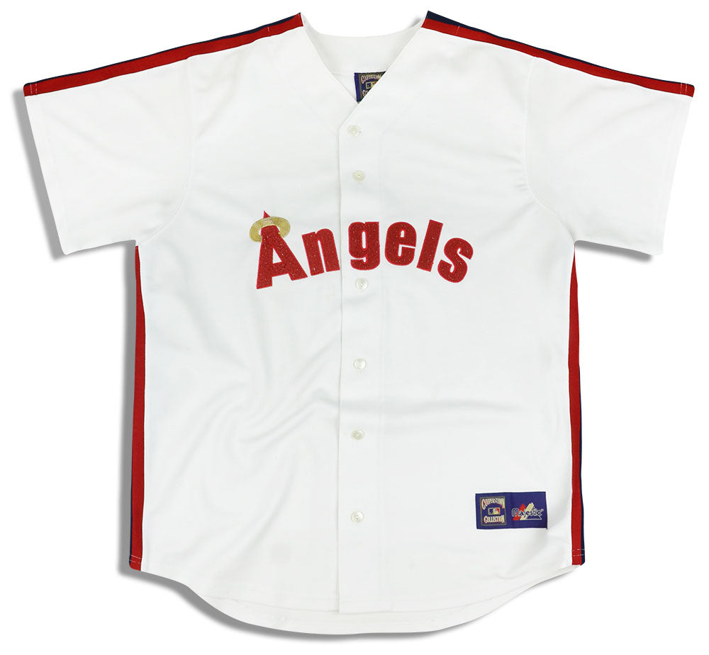 1980's CALIFORNIA ANGELS MAJESTIC COOPERSTOWN COLLECTION JERSEY XL