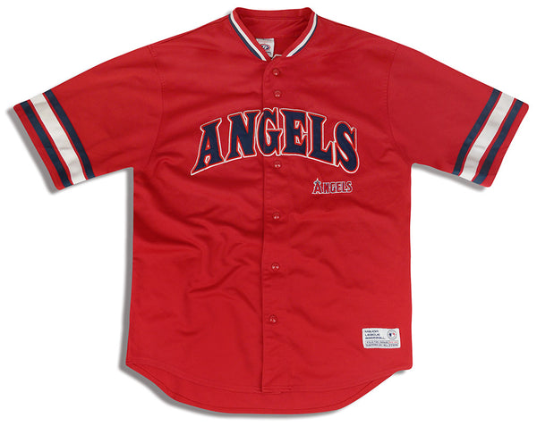 Buy the Mens Red Los Angeles Angels Guerrero #27 MLB Baseball