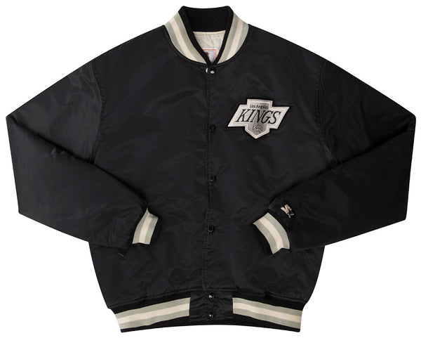 Starter Men's Los Angeles Kings Varsity Jacket, Silver, Size: XL