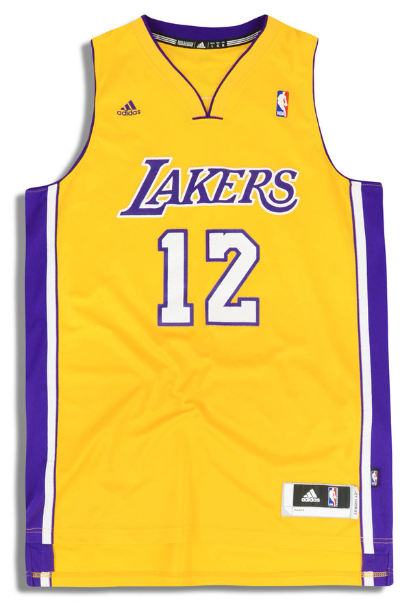 Adidas 2013 LA Lakers Dwight Howard #12 NBA Swingman Jersey White Youth Sz  M