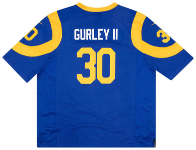2018-19 LA RAMS GURLEY II #30 NIKE GAME JERSEY (HOME) 3XL