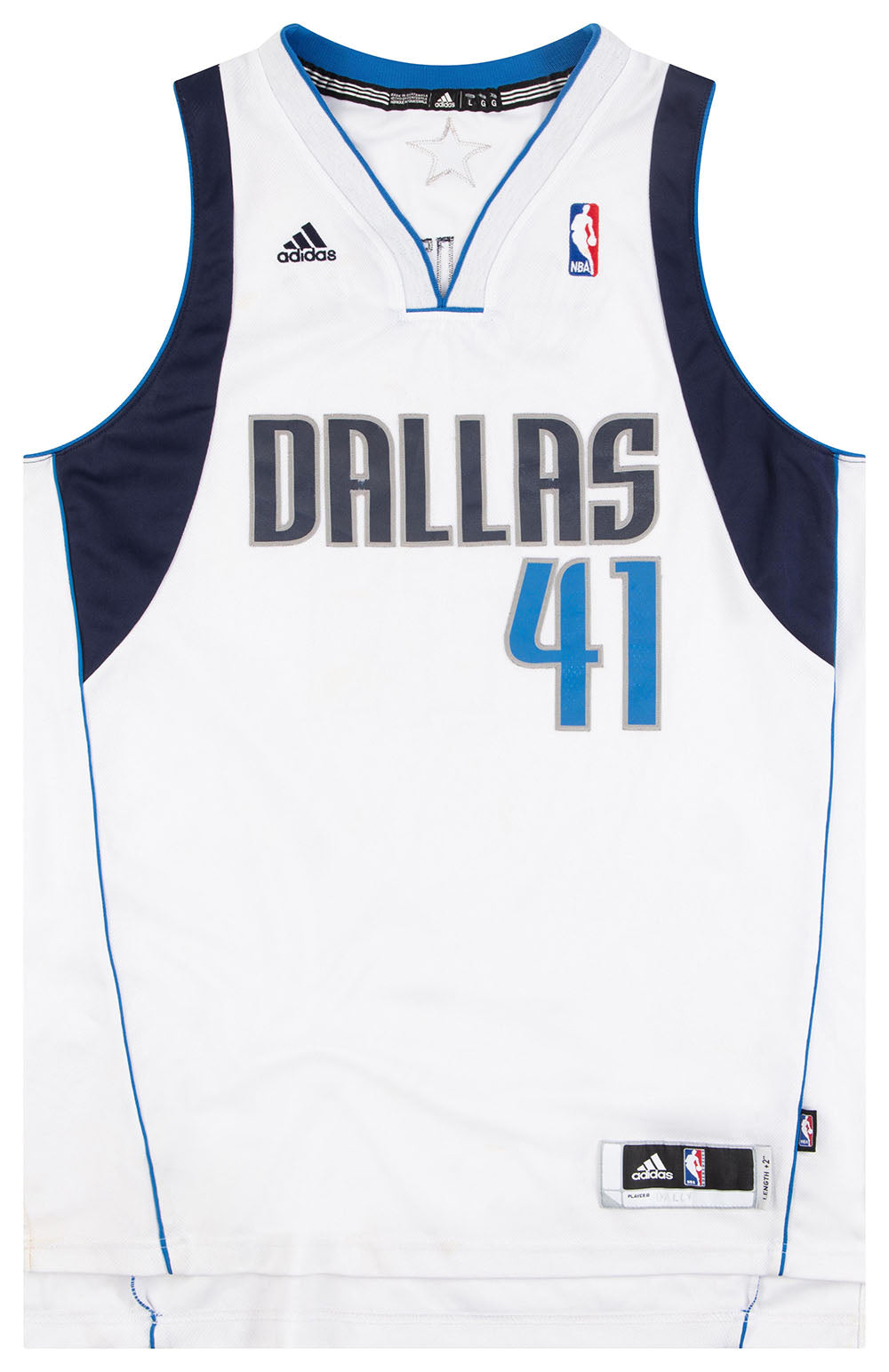 00's Dirk Nowitzki Dallas Mavericks Adidas Swingman NBA Jersey