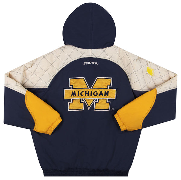 1990's MICHIGAN WOLVERINES STARTER BASEBALL JERSEY (HOME) XL - Classic  American Sports