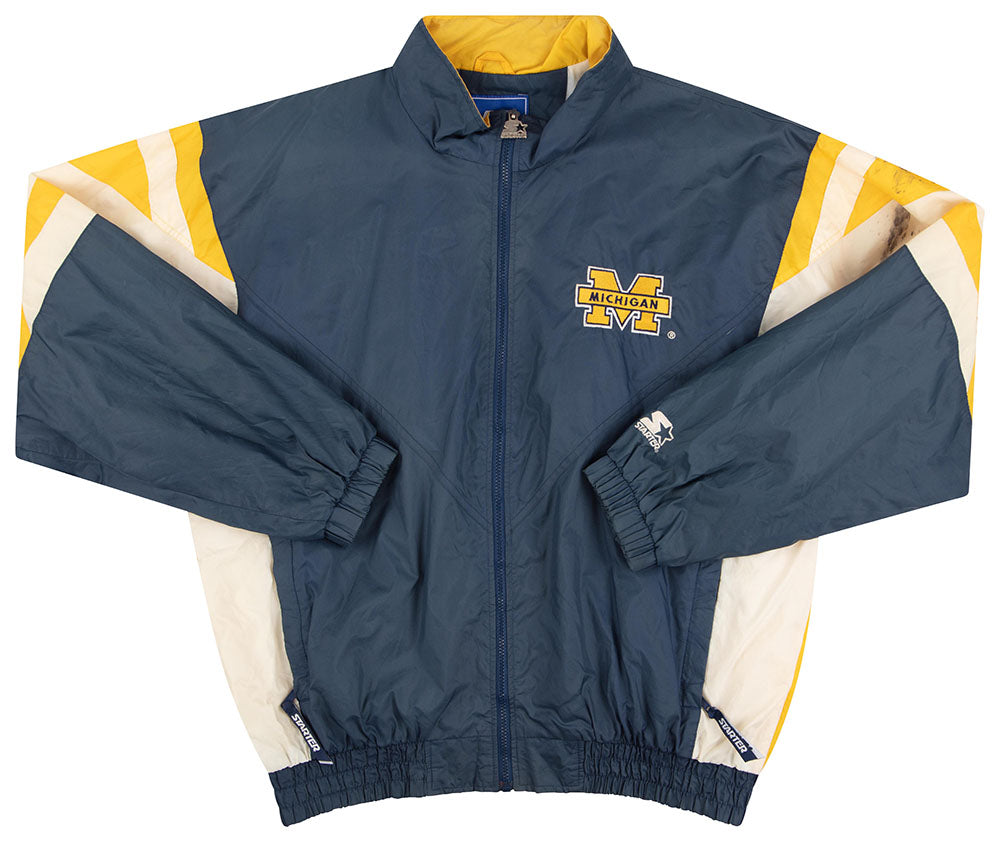 Vintage Starter 90s University of Michigan Windbreaker Pullover Jacket in  2023