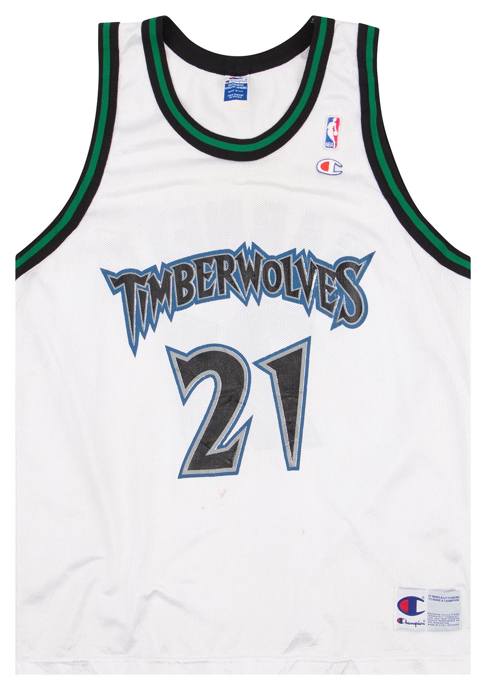 Vintage Champion NBA Minnesota Timberwolves Kevin Garnett #21 Jersey 