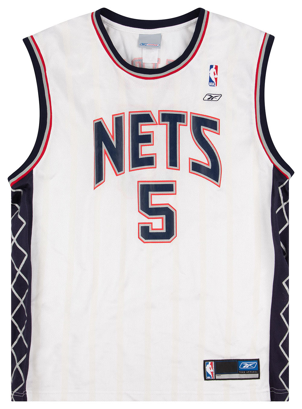 Vintage Reebok NBA New Jersey Nets Jason Kidd Basketball Jersey