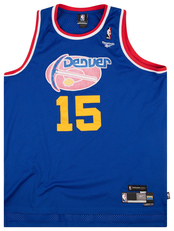 2003-06 DENVER NUGGETS #15 REEBOK TRAINING JERSEY (REVERSIBLE) XXL -  Classic American Sports