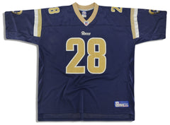 2002-04 ST. LOUIS RAMS FAULK #28 REEBOK ON FIELD JERSEY (HOME) 3XL -  Classic American Sports