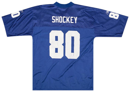 2004 NEW YORK GIANTS SHOCKEY #80 REEBOK REPLICA JERSEY (HOME) L