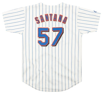 2012 NEW YORK METS SANTANA #57 MAJESTIC JERSEY (HOME) Y - Classic American  Sports