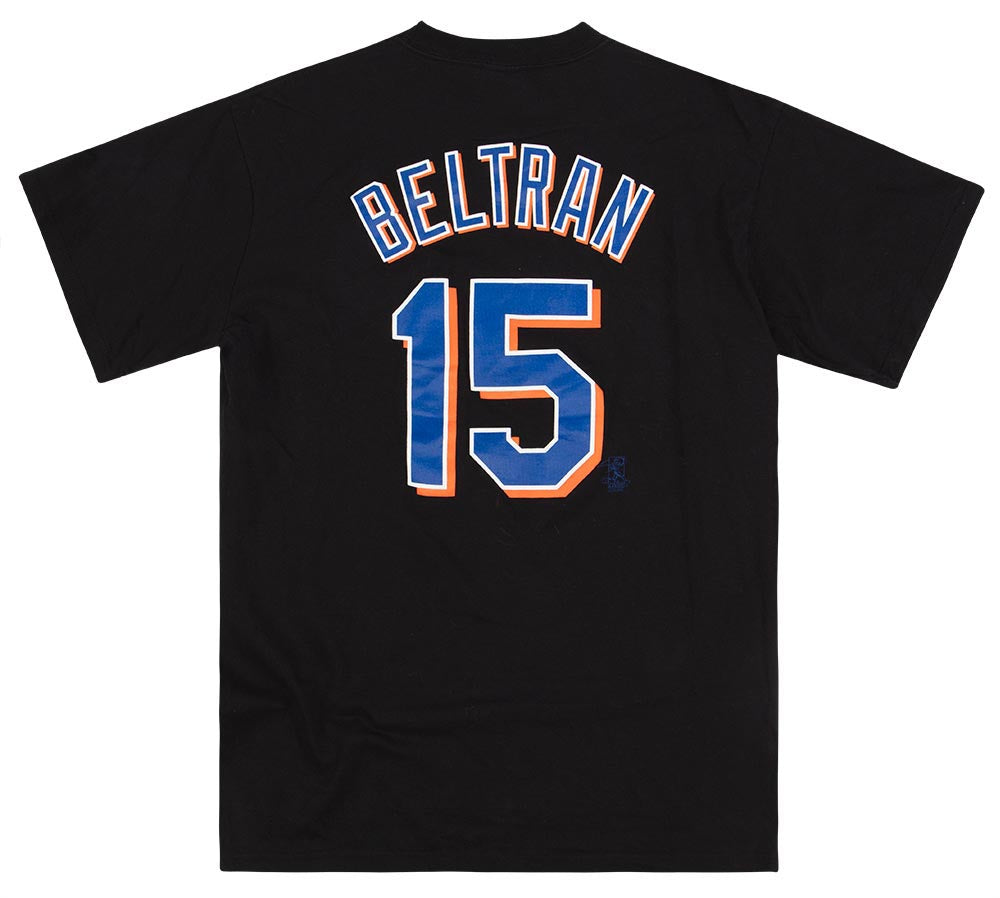 Authentic Majestic MLB New York Mets Carlos Beltran Black Alternate Jersey