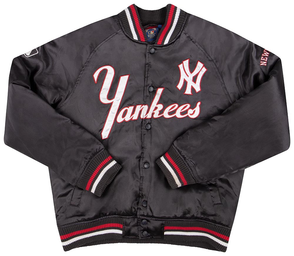 2000's NEW YORK YANKEES MAJESTIC COOPERSTOWN SATIN JACKET M - Classic  American Sports