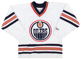 1999-00 EDMONTON OILERS PRO PLAYER JERSEY (HOME) Y - Classic American Sports