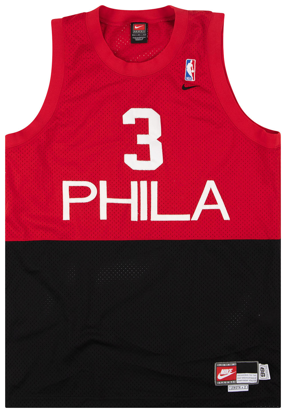 Vintage Philadelphia Sixers Allen Iverson Nike '66 Basketball