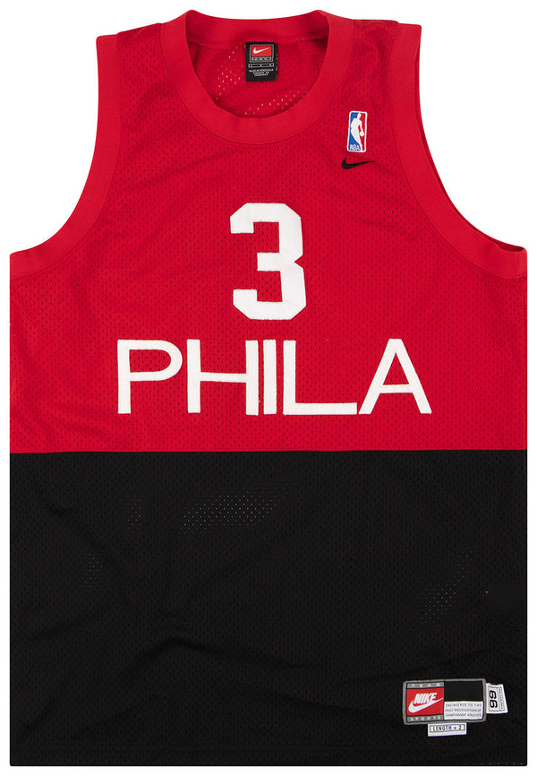 Philadelphia 76ers Jersey #3 Allen Iverson Nike 66 Throwback Sewn 4XL+2  Swingman