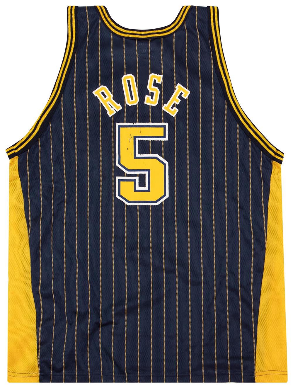 1997-02 INDIANA PACERS ROSE #5 CHAMPION JERSEY (AWAY) L