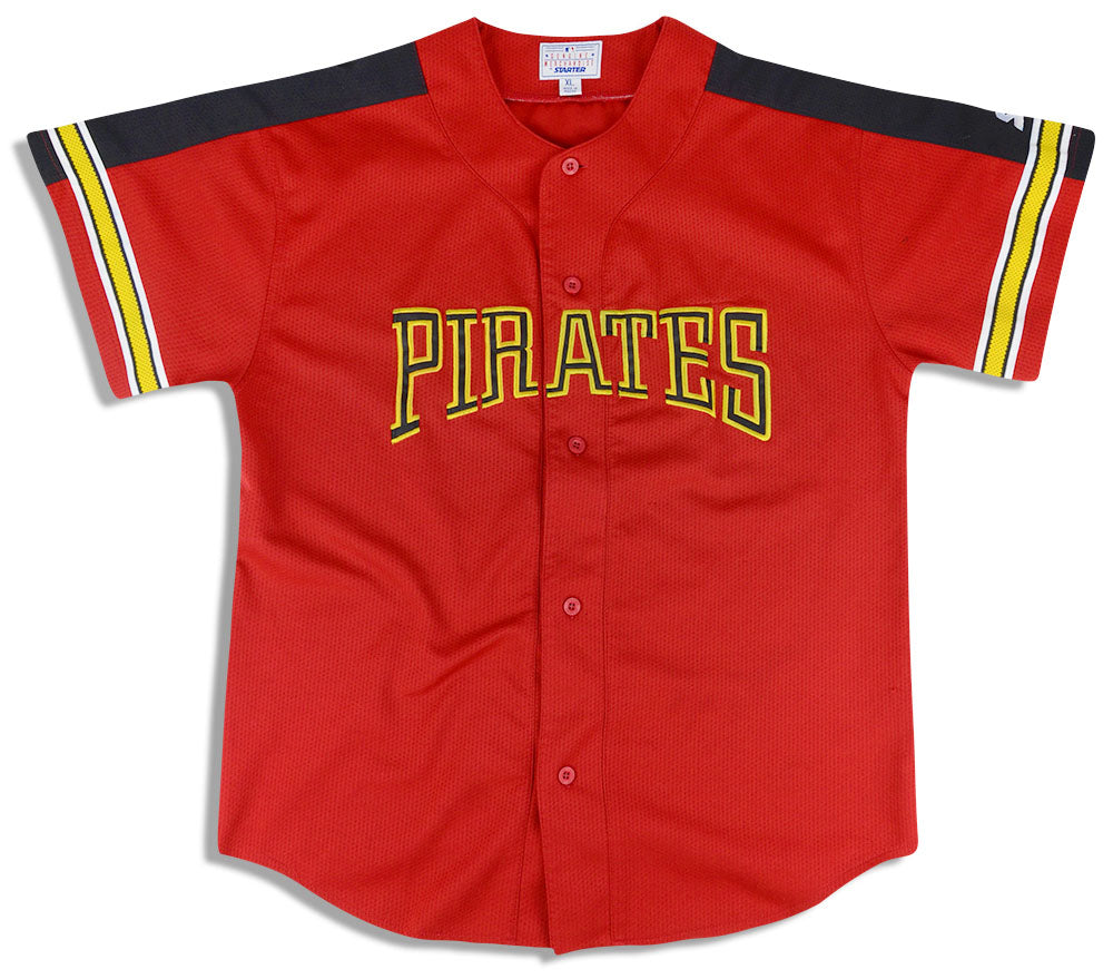 Vintage 90s Pittsburgh Pirates Baseball Jersey Starter Youth 