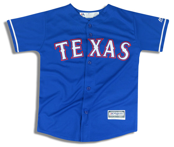 Texas Rangers YOUTH Majestic MLB Baseball jersey Alternate Blue