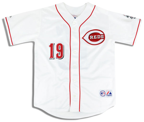 Cincinnati Reds Joey Votto #19 Cool Base Los Rojos Red Jersey Stitched Size  52