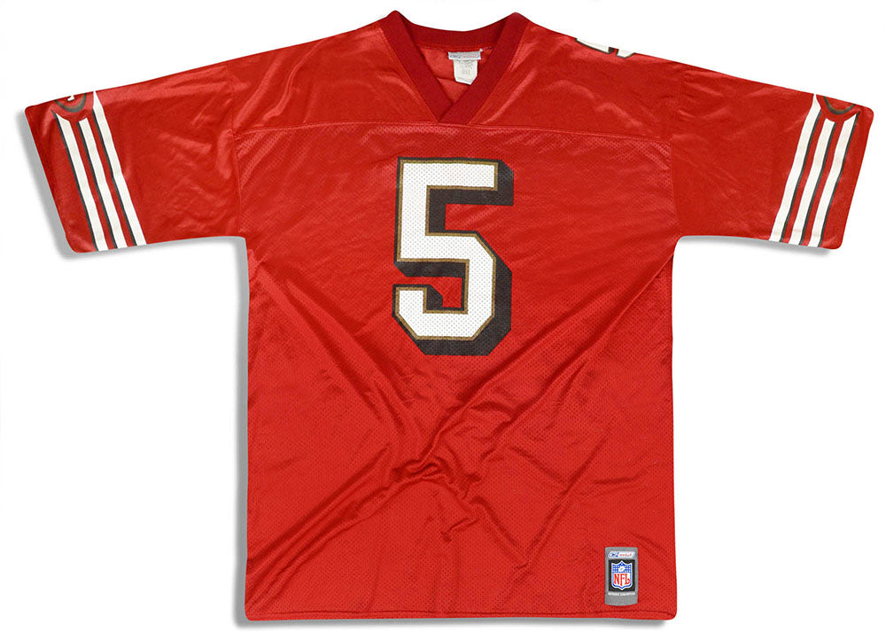 2001 SAN FRANCISCO 49ERS GARCIA #5 REEBOK JERSEY (HOME) L - Classic  American Sports