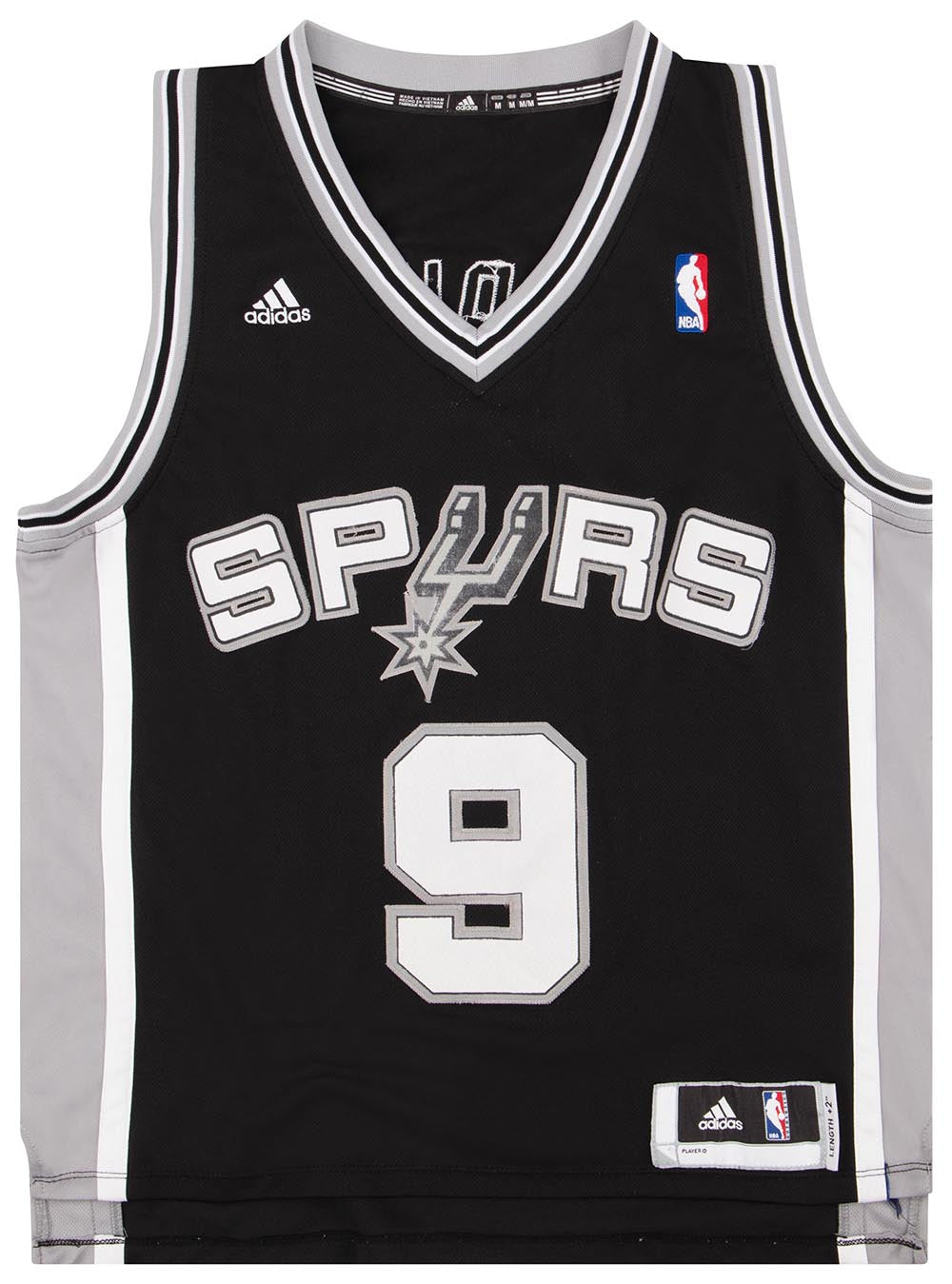 Tony Parker San Antonio Spurs Adidas NBA Jersey Size Men's Large (Length +2)