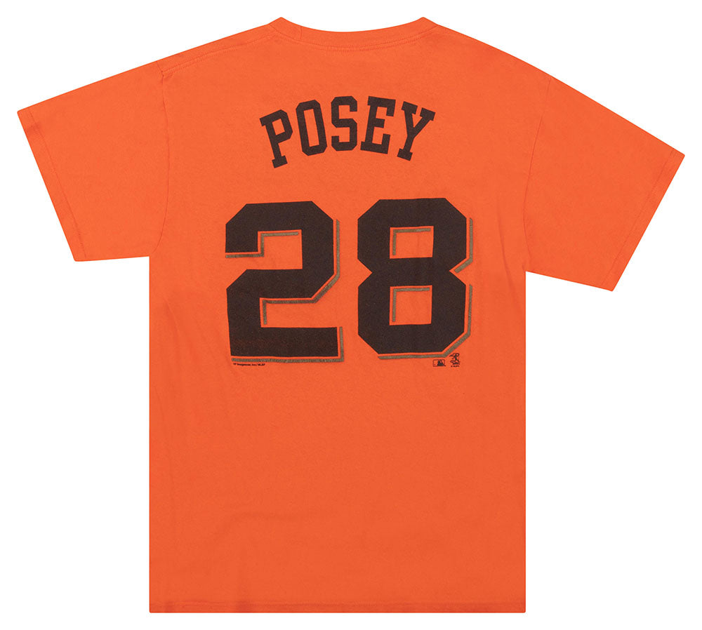 Majestic Youth San Francisco Giants Buster Posey #28 T-Shirt, Black, XL 18