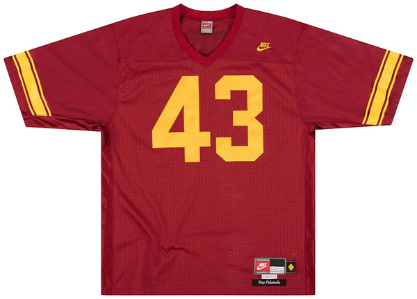 1999-02 USC TROJANS POLAMALU #43 NIKE THROWBACK JERSEY (HOME) XL