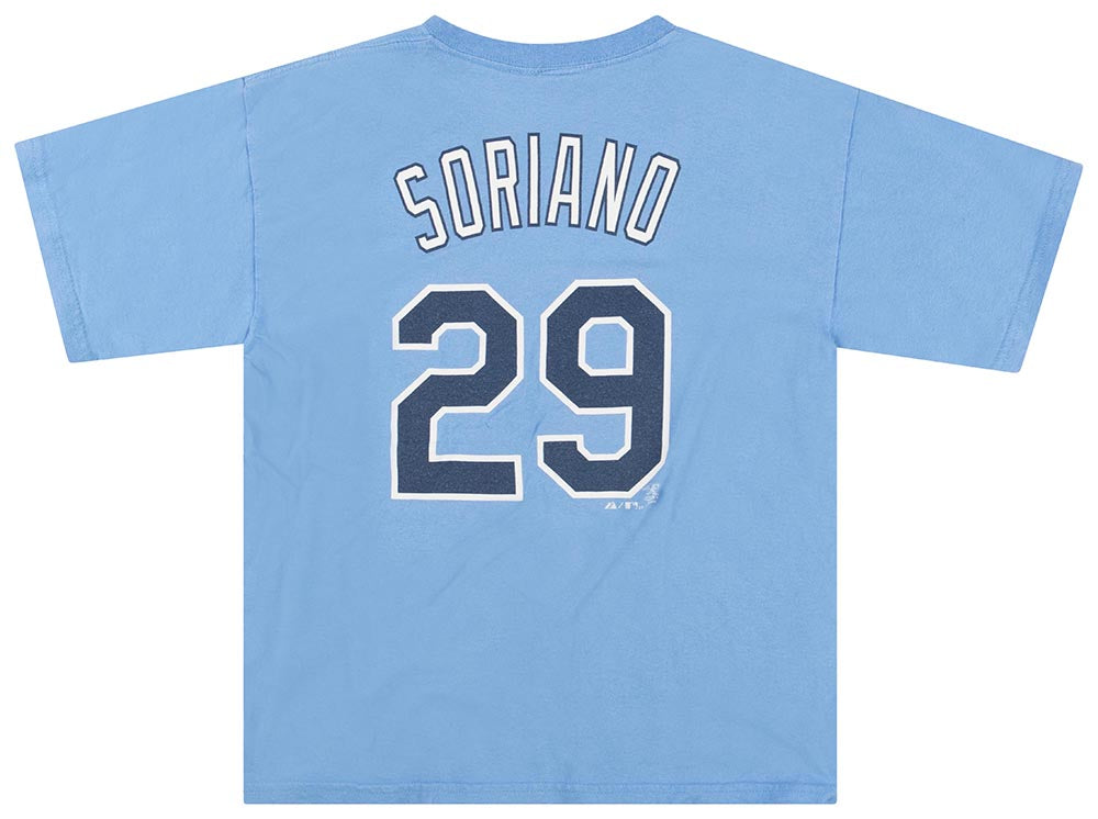2010 TAMPA BAY RAYS SORIANO #29 MAJESTIC TEE Y