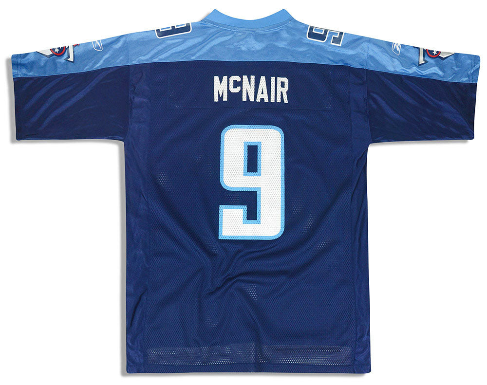 2005 TENNESSEE TITANS McNAIR #9 REEBOK ON FIELD JERSEY (HOME) S