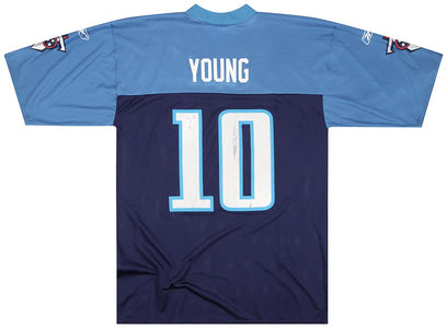 2007 TENNESSEE TITANS YOUNG #10 REEBOK REPLICA JERSEY (HOME) L