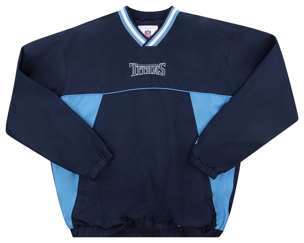 2001-07 TENNESSEE TITANS NFL PULLOVER TRAINING JACKET M
