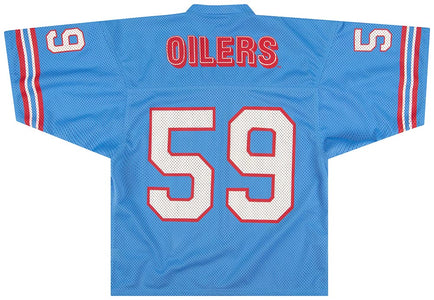 1990-95 HOUSTON OILERS #59 PRO ONE TRAINING JERSEY L