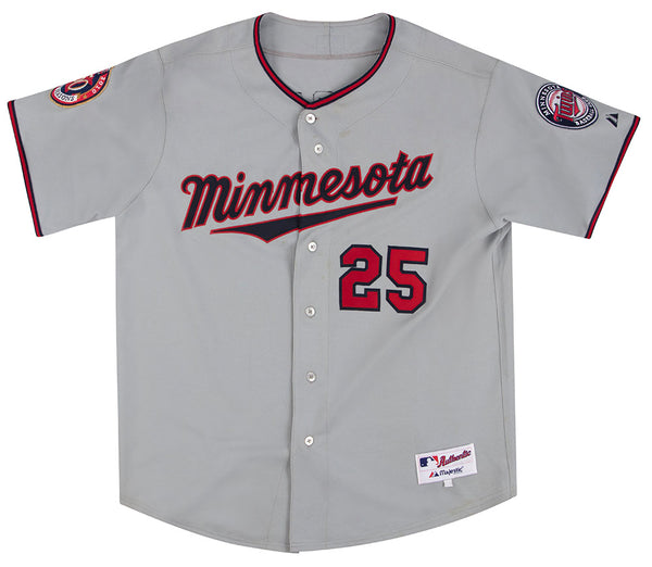 Majestic Authentic 2010 Minnesota Twins 50 Seasons Cream MLB Jersey ~ Size  52